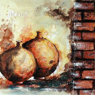 Textured Utensils oil painting